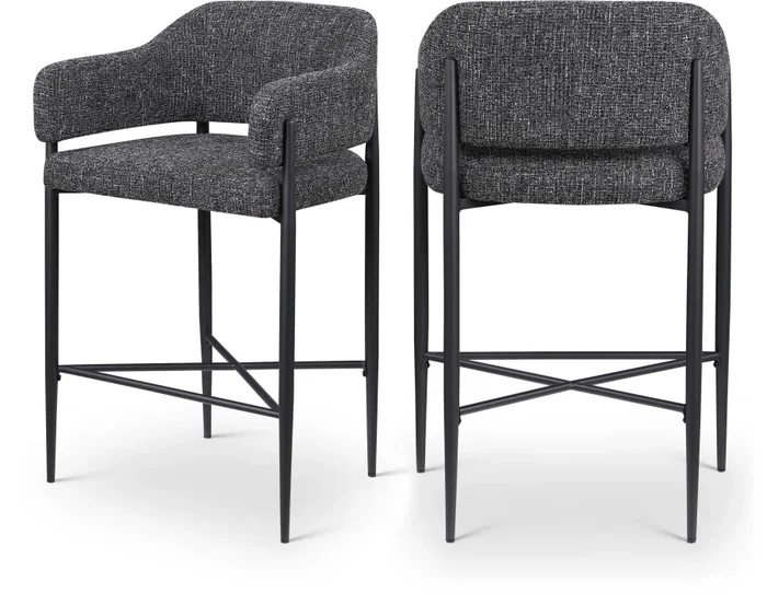 Dame Fabric Upholstered Counter Stool