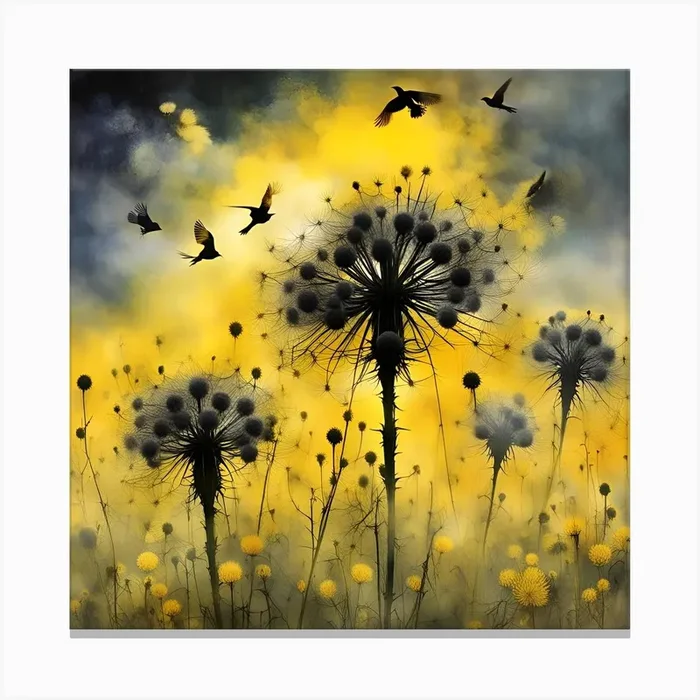 Dandelion 1 Canvas PrintC by Clofura