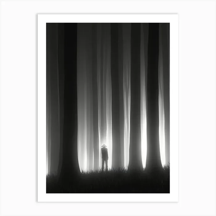 Dark Forest Art Print by AnikArts