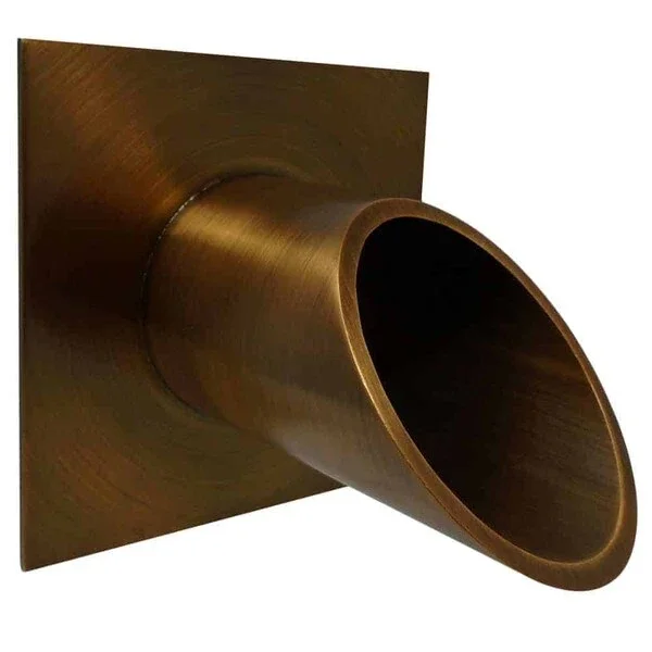 Deco Wall Scupper w/Square Backplate – 2.5″