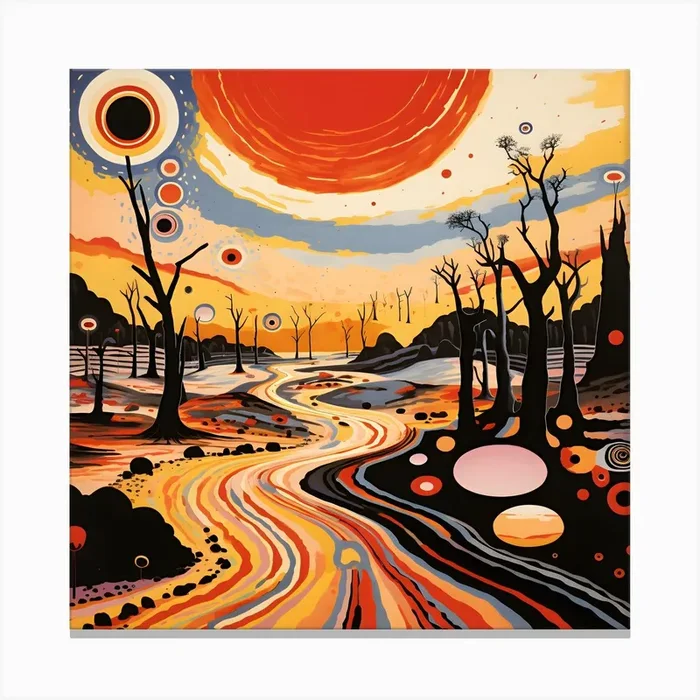 Desert Landscape Canvas Print by DigitalDoodle