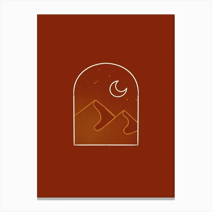 Desert Window Canvas Print by Flattering Design