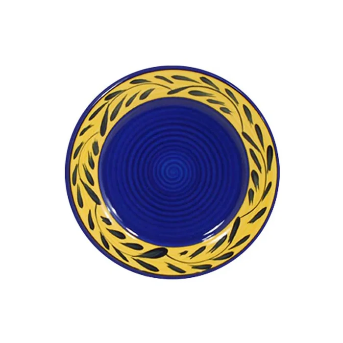 Dinner Plate Set – Set of 4 – Blue & Yellow | Country French