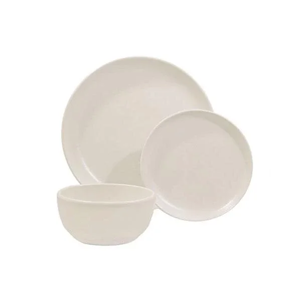 Dinnerware Set – 3 piece -Matte White | Matte White