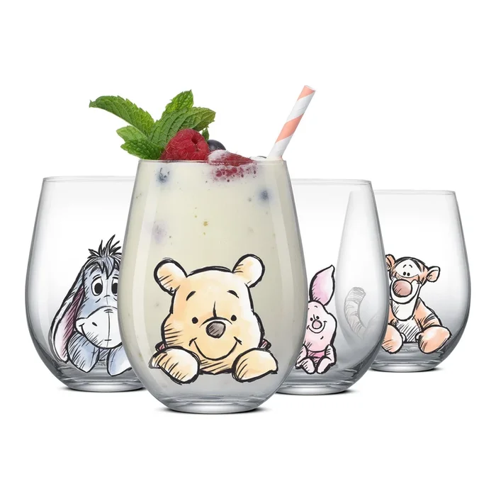 Disney Winnie the Pooh Exploring a Classic Stemless Drinking Glasses