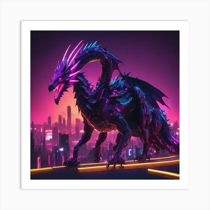 Dragon 1 Art PrintM by mahesh