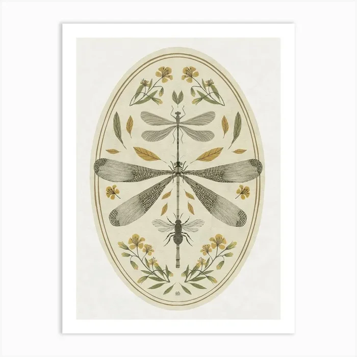 Dragonfly Day insect art Art Print by żaneta antosik