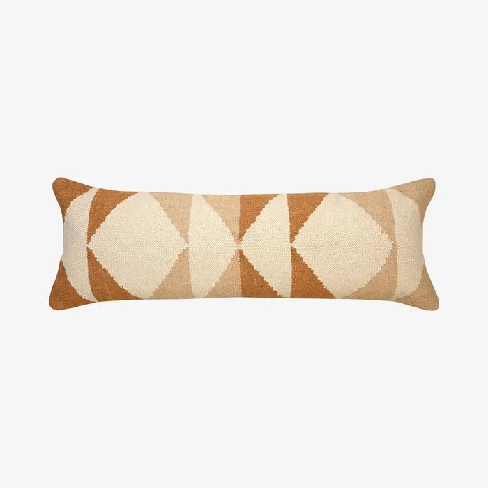 Earth Diamond Handmade Lumbar Pillow Cover by Casa Amarosa