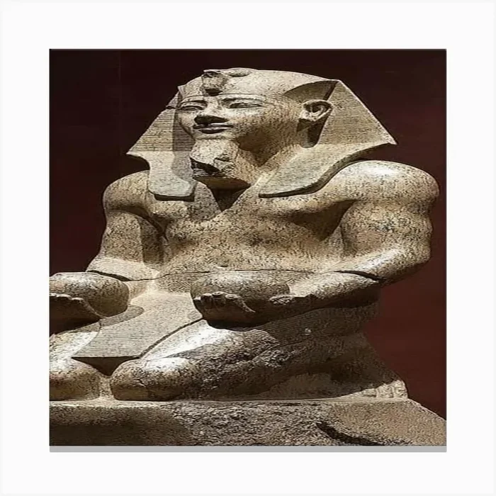 Egyptian Statue Canvas Print by el jafry