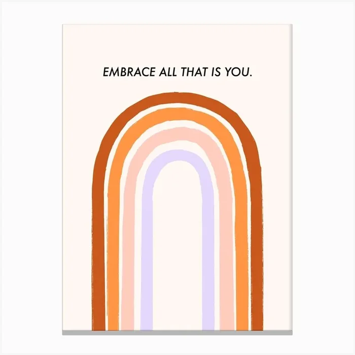 Embrace All That Is You Canvas Print by Duchess Plum