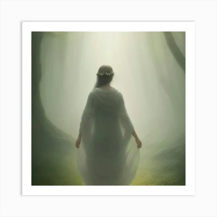 Fairy In The Forest Art PrintK by kayaa