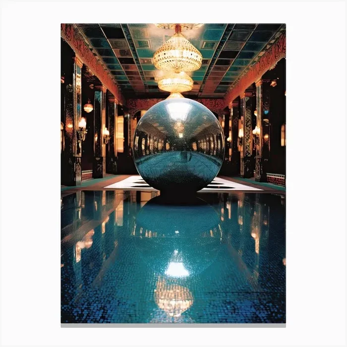 Fantasy Room And A Disco Ball 0 Canvas Print by Disco Fever
