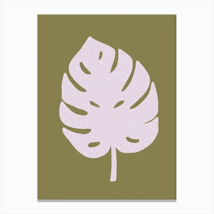 Fiddle Fig Leaf Canvas Print by Alice Potter Illustration