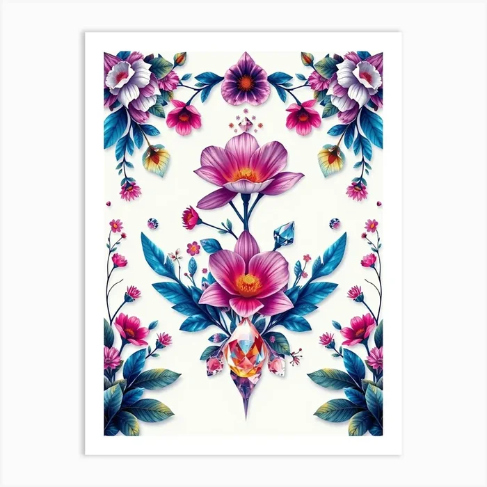 Floral Painting 3 Art Print by AnikArts