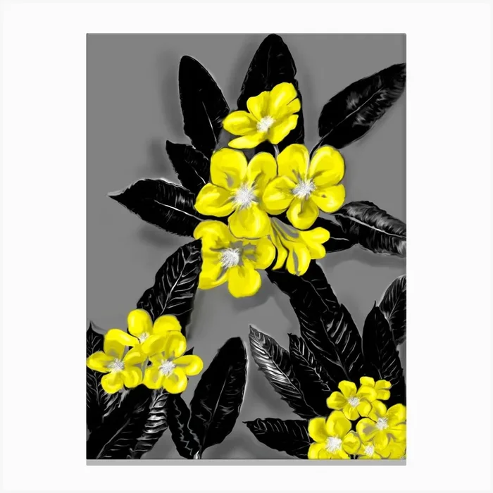 Flower Plumeria Canvas PrintM by Maiia