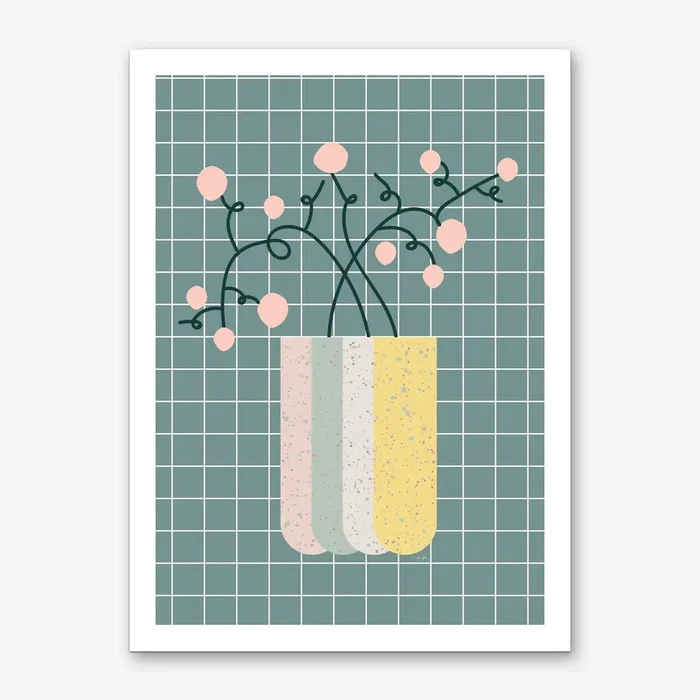 Flower Vase Art Print by Linda Gobeta