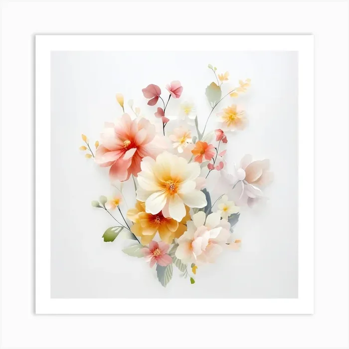 Flowers 6 Art Print by PaigeDesigns