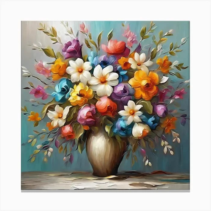 Flowers In A Vase 1 Canvas PrintMY by Moment you and your share