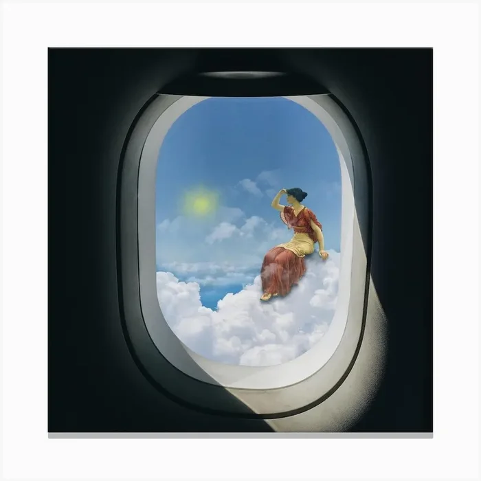 Flying Moments Square Canvas Print by Dikhotomy
