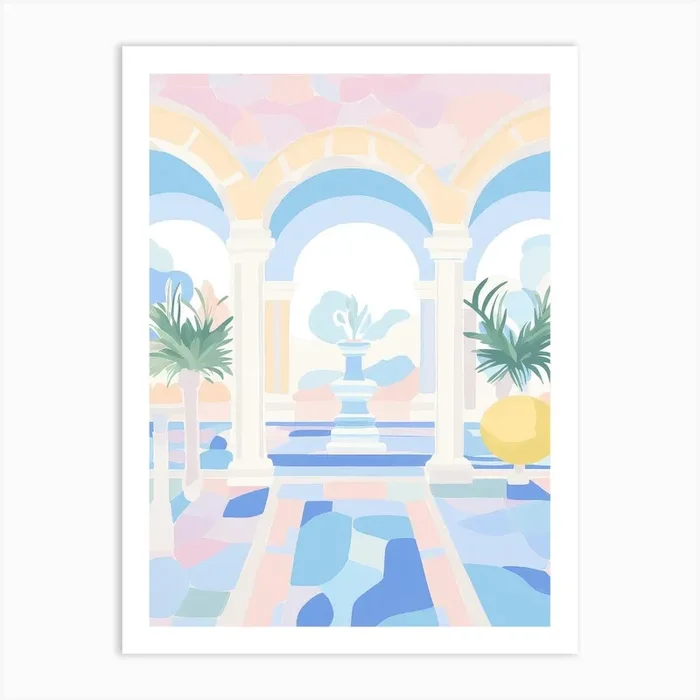 Forte Dei Marmi, Italy Colourful View 1 Art Print by Urban Vivid