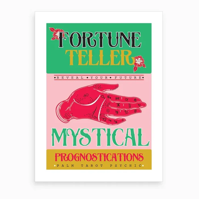 Fortune Teller Art Print by Girl Visual