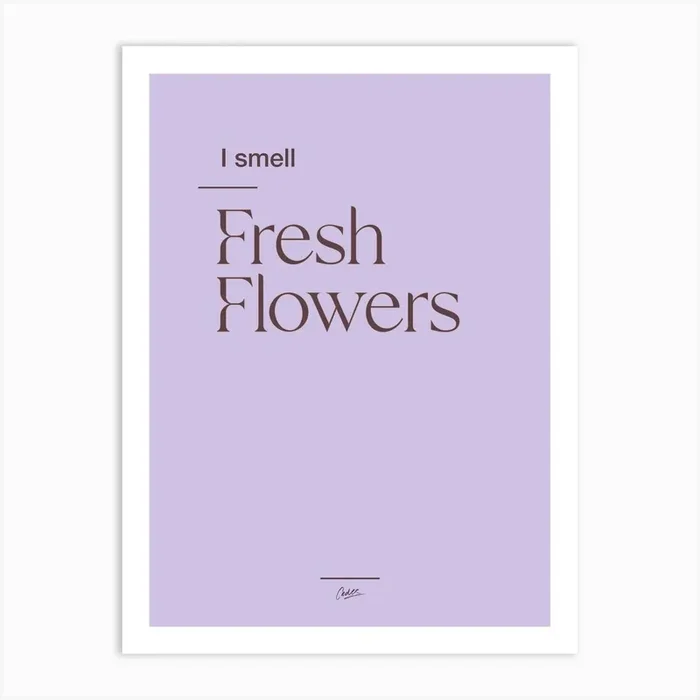 Fresh Flowers 1 Art Print by Ceder Art
