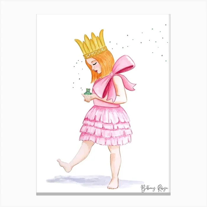 Frog Princess Canvas Print by BethanyRobyn
