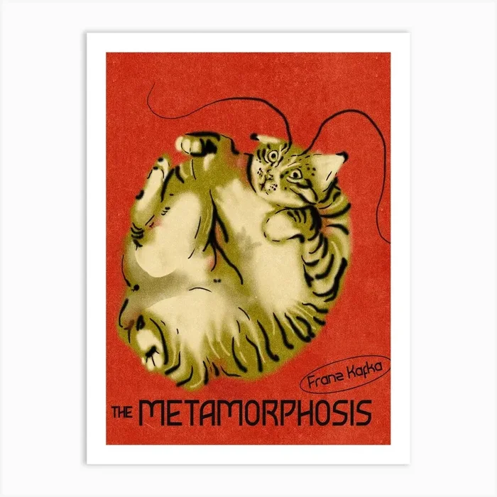 Gatomorfosis Art Print by Maria Contreras Aravena
