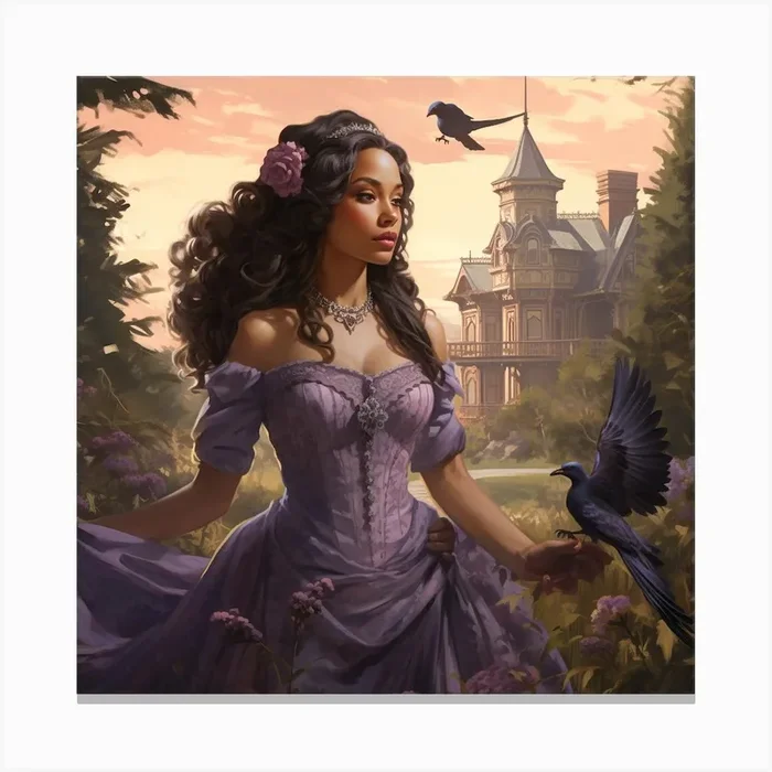 Genevieve Canvas PrintB by Bl_A_ckd_I_am0ndArt