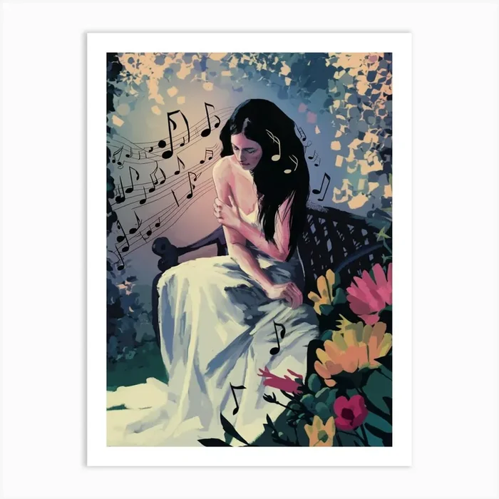 Girl In The Garden Art Print by FOX & JAY