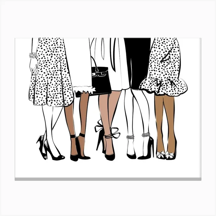 Girlfriends Canvas PrintM by Martina