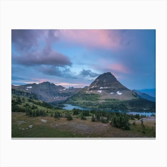 Glacier Sunrise Canvas Print by Brayden Weeks