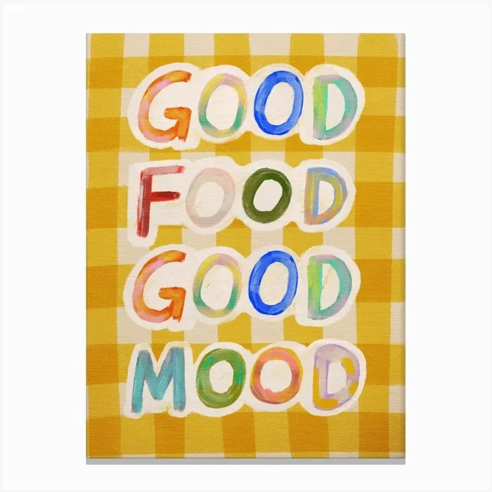 Good Food Good Mood 7 Canvas Print by Kartika Paramita