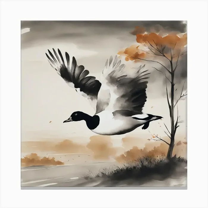 Goose Canvas PrintF by frankiart