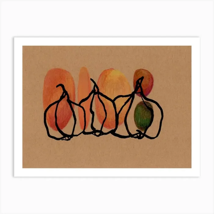 Gourd 3 Art Print by Jason Davies-Redgrave