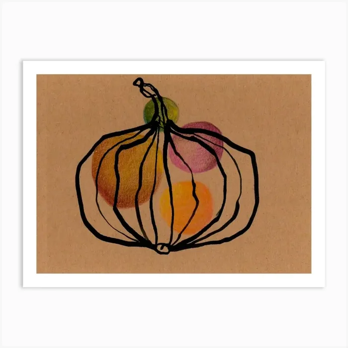 Gourd 6 Art Print by Jason Davies-Redgrave