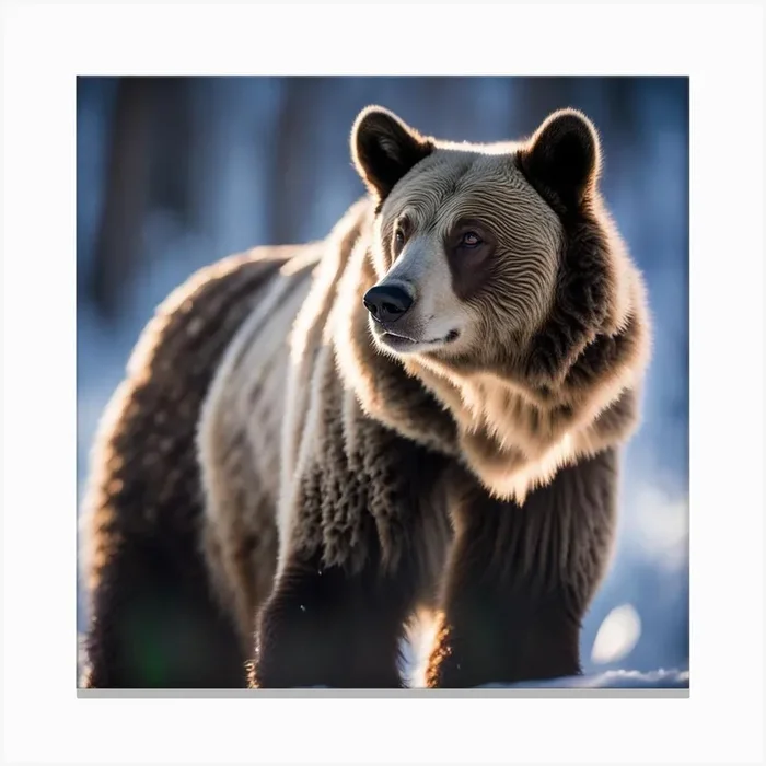 Grizzly Bear Canvas Print by Cristain m