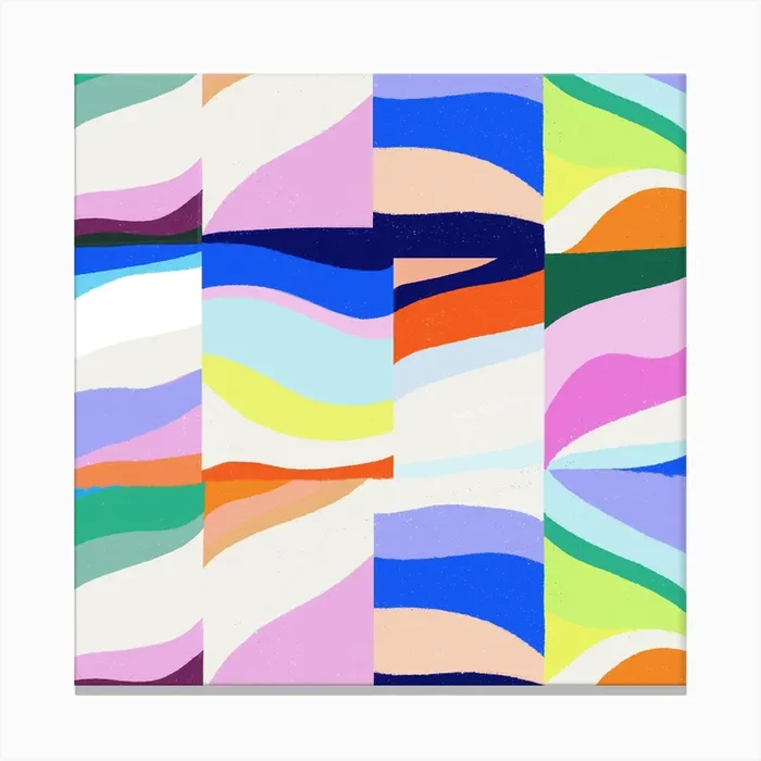 Groove Pattern 2 Canvas Print by Laura Douglas