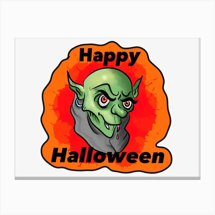 Happy Halloween Canvas Print by Kyethegreat