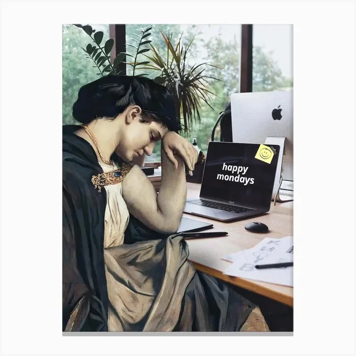 Happy Mondays Canvas Print by Dikhotomy