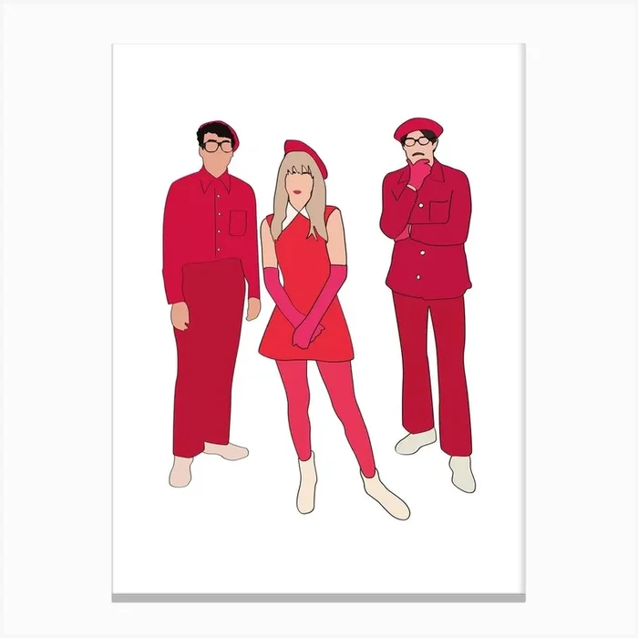 Hard Times Paramore Canvas Print by Callie Design Co.