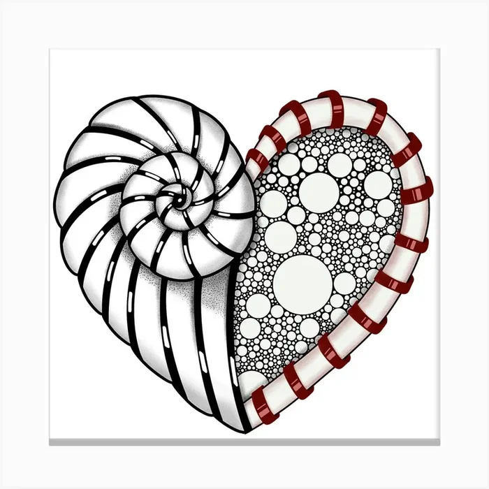Heart Of Sand 1 Canvas Print by Kt10Designs