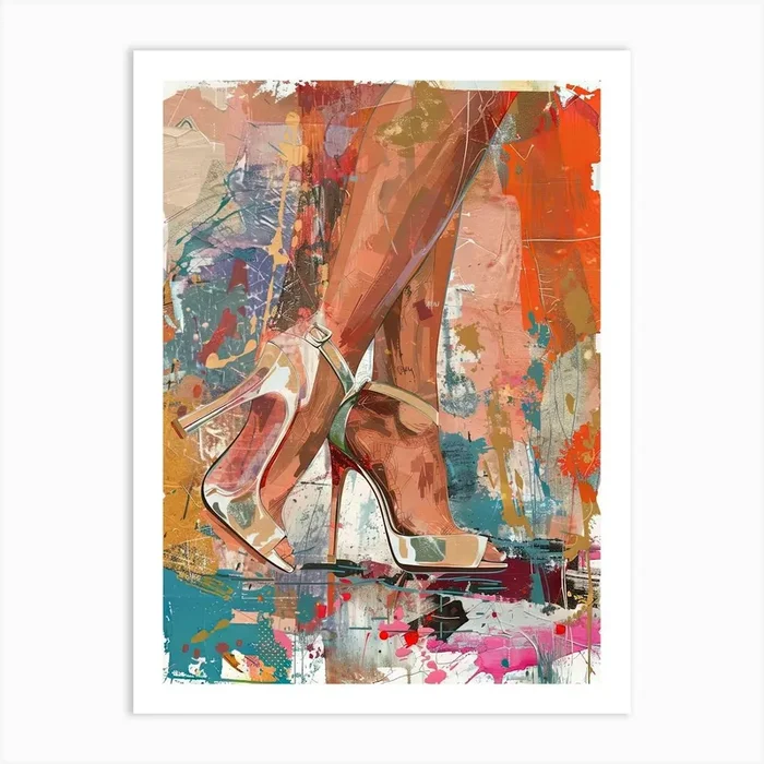 High Heels Canvas Print 1 Art PrintCZ by Count Zero