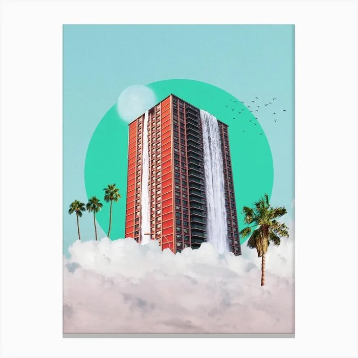 High Rise Canvas Print by Lionheart