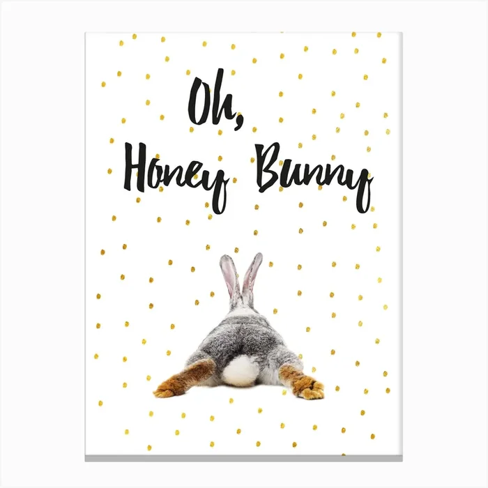 Honey Bunny Canvas Print by Froilein Juno