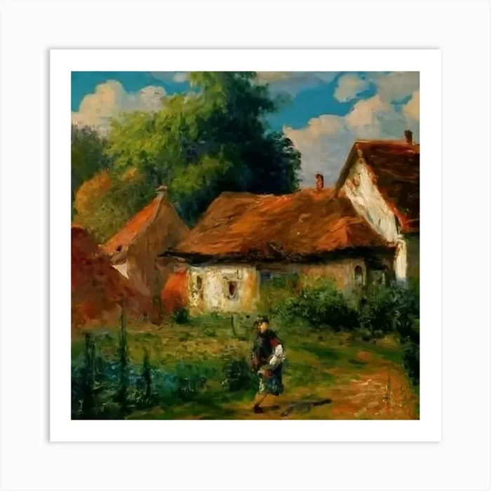 House In The Countryside Art PrintJ by jalalilyo
