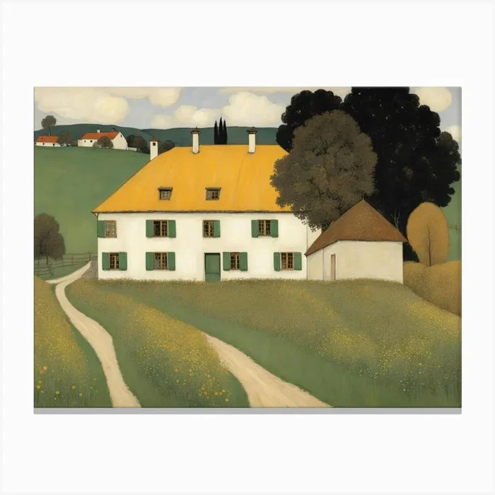 House In The Countryside Canvas PrintLL by Len Len