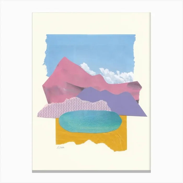 I Miss The Mountains Canvas Print by Aelfleda Clackson