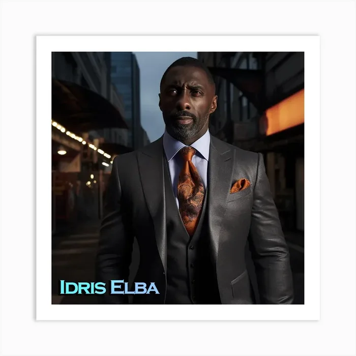 Idris Elba 1 Art Print by Creating professional oil paintings out of any small idea