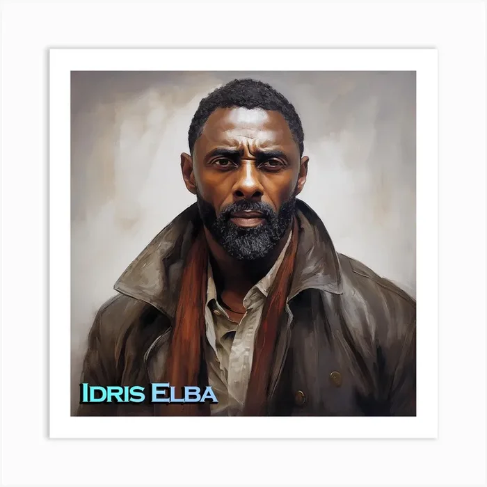 Idris Elba 5 Art Print by Creating professional oil paintings out of any small idea